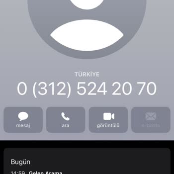 0312 524 20 70 0312 524 20 70 Numaradan Arandım Açmayın