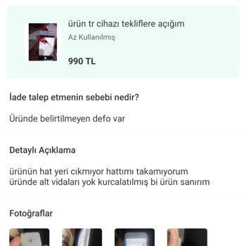 Dolap Sattığım Telefonu Haksız Yere İade Kabul Etti Dolap Uygulaması