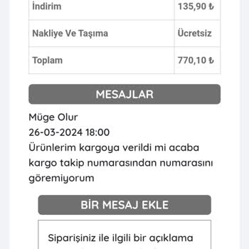Bidoluhobi.com Sipariş Sorunu