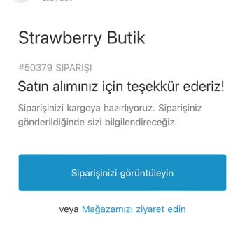 Strawberry Butik Sipariş
