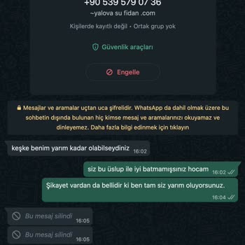 Yalova Su Fidan Müşteriye Karşı Konuşma Tavrı