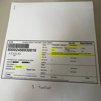 Atasay Ürün Değişikliği Talebimizi Reddetti. Mağdurum.