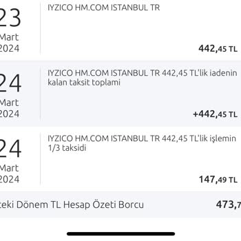 H&M Yatırılmayan İadeler Sorunu