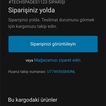 TechSpades (techspades.com) Techspades.com Üzerinden Alınan Ürün Gümrükte Kaldı!