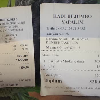 Jumbo Künefe Instagram Ve Şube Farkı