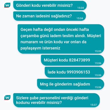 Watsons Para İademi Yapmıyor!