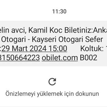 Obilet Tek Koltuk 2 Kişiye Satış