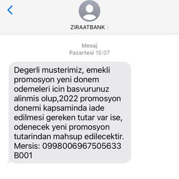 Ziraat Bankası Ziraat Promosyonum Yatmadı