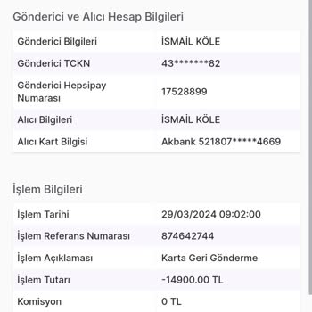 Hepsi Pay İade İşlemleri