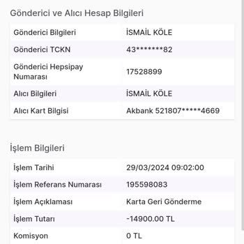 Hepsi Pay İade İşlemleri