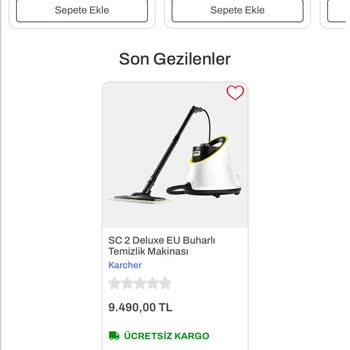 Bauhaus Karcher Buharlı Temizleyicide Haksız Fiyat Artışı
