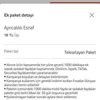 Vodafone Parayı Alıyor Paketi Kullandırmıyor