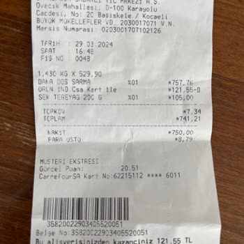 Carrefour SA İstemediğim Ürün Satıldı