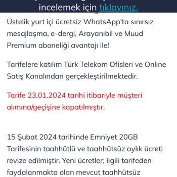 Türk Telekom Numara Taşımada Yanlış Bilgi Verilmesi