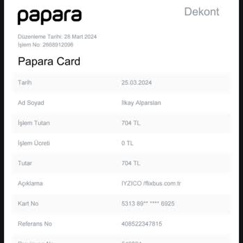 Kamil Koc Bilet İadesi Yapmamakta