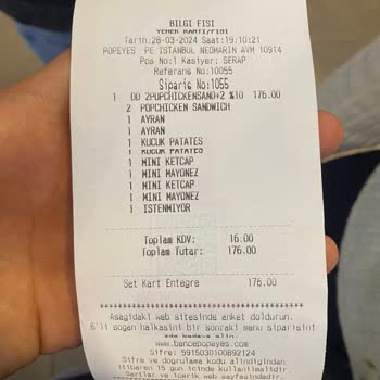 Popeyes Çiğ Tavuk Ve Tıkla Gelsin