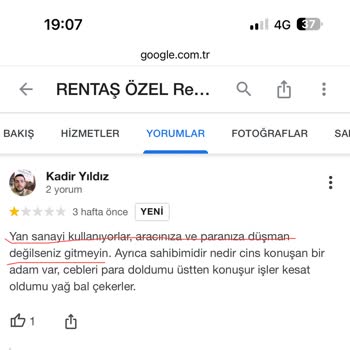 Rentaş Özel Renault Ve Dacia Servisi Sahte Yedek Parça Kullanıyor