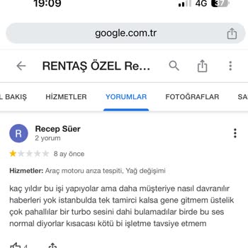 Rentaş Özel Renault Ve Dacia Servisi Sahte Yedek Parça Kullanıyor