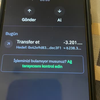 Trust Wallet Üzerinden Bütün Bakiyemi Transfer Ettim Hala Geçmedi