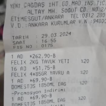 Çağdaş Marketler Kasada Sorun Yaşadım