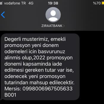 Ziraat Bankası Promosyon Neden Yatmadı