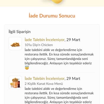 Popeyes Yanlış Ve Eksik Sipariş