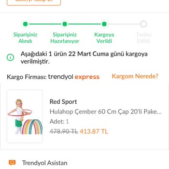 Trendyol'un 10 Gündür Teslim Etmediği Kargom Hakkında,