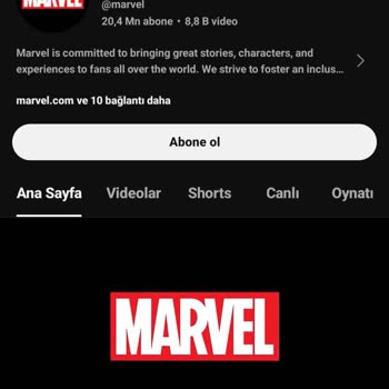 Marvel Diye Bir İşletme