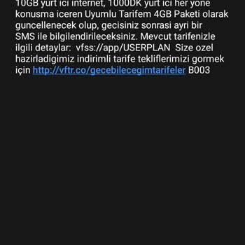 Vodafone Başvurum Olmadığım Halde Tarifemi Değiştiriyor