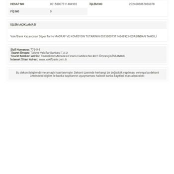 VakıfBank Kazandıran Tarife Hk