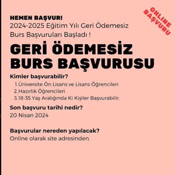 Yeşeren Ağaçlar Vakfı Burs Başvurusu