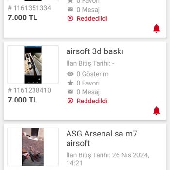 Sahibinden Airsoft İlanı Atamıyorum