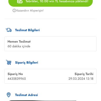 Cepte Şok Teslimat Sorunu