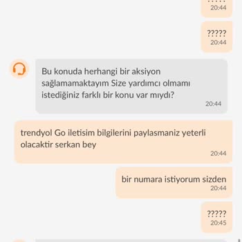 Trendyol GO Yemek Siparişimin Eksik Gelmesi Ve Yardım Edilmemesi