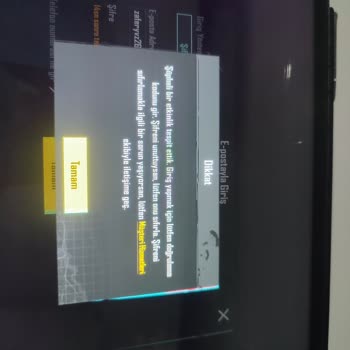 PUBG Mobilde Kabul Edilmeyen Şifre
