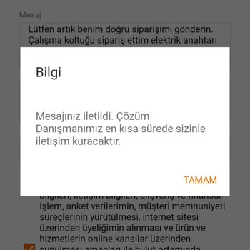 Koçtaş Yanlış Ürün Gönderip Mağdur Ediyor.