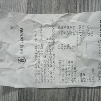 A101 Erzin Şükrüpaşa Mağaza İade Almıyor