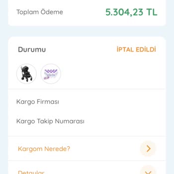 Ebebek Sipariş İptaline Rağmen Ücret İademi Yapmıyor