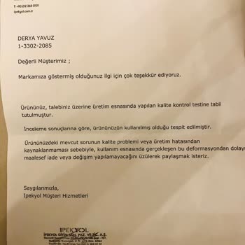 İpekyol Hakkımı Yedi Değişim Yapmadı
