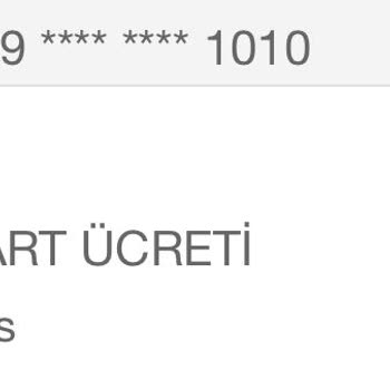 Garanti Bankası Bonus Kredi Kartına Yıllık Kart Ücretinin Yansıtılması