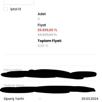 Troy Apple Sebepsiz Sipariş İptal Ediyor