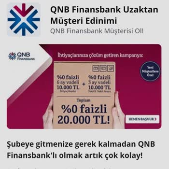 QNB Finansbank Faizsiz Kredi Kampanyası