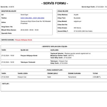 Tekirdağ Teknik Servis Hizmetleri (0850 340 43 03) Arıza