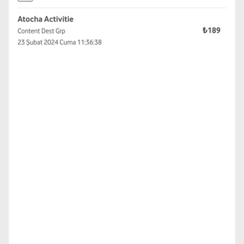 Vodafone Atocha Şikayet Para İadesi Acil
