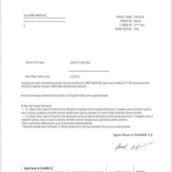 Akbank Hayat Poliçesi İptalinde Yaşanan Kesinti Mağduriyeti