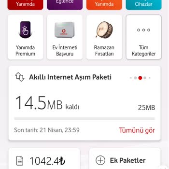 Vodafone Sınırsız İnternet Kullanamıyorum