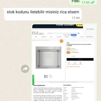 Evdeimaj 2 Ay Bekletip Aldığım Ürünü Göndermedi Ve Mağdur Etti