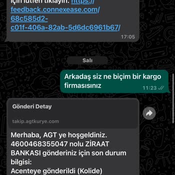 AGT Kurye Kartımı Teslim Etmemektedir.