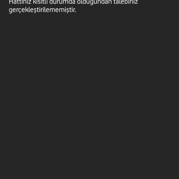 Vodafone Hattı Bloke Sorunu