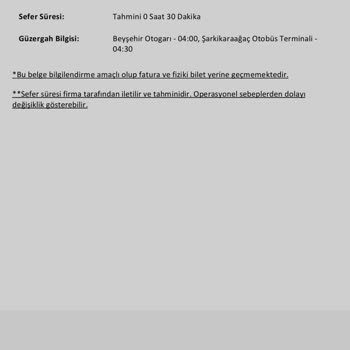 Obilet Aynı Firma Saat Değişikliği Yapmıyor